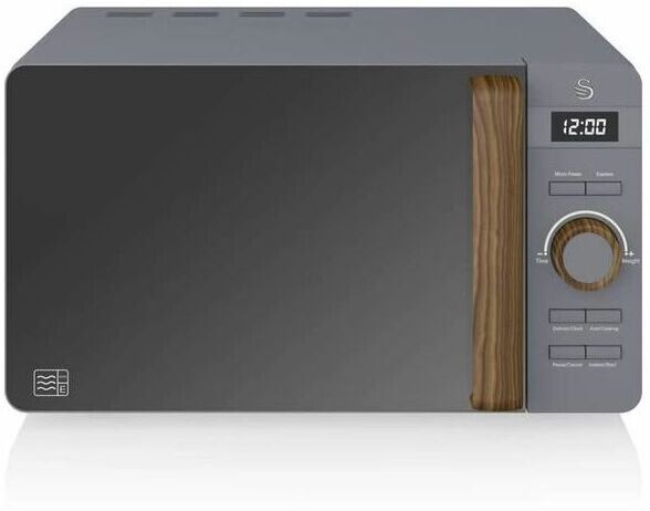 Nordic led Digital Microwave 20L Grey - Swan