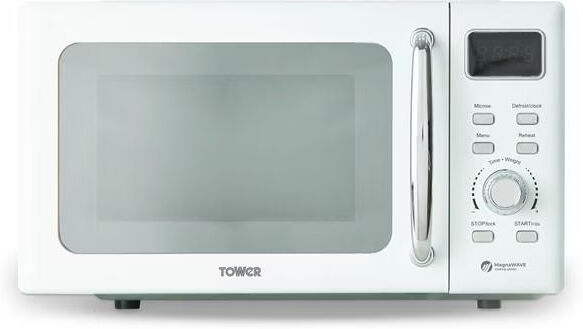 Tower T24041WHT 800w 20L Manual Microwave - White