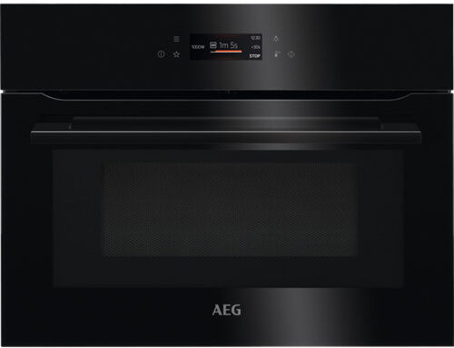 AEG KMK768080B 59.5cm Built In Combination Microwave Compact Oven - Black