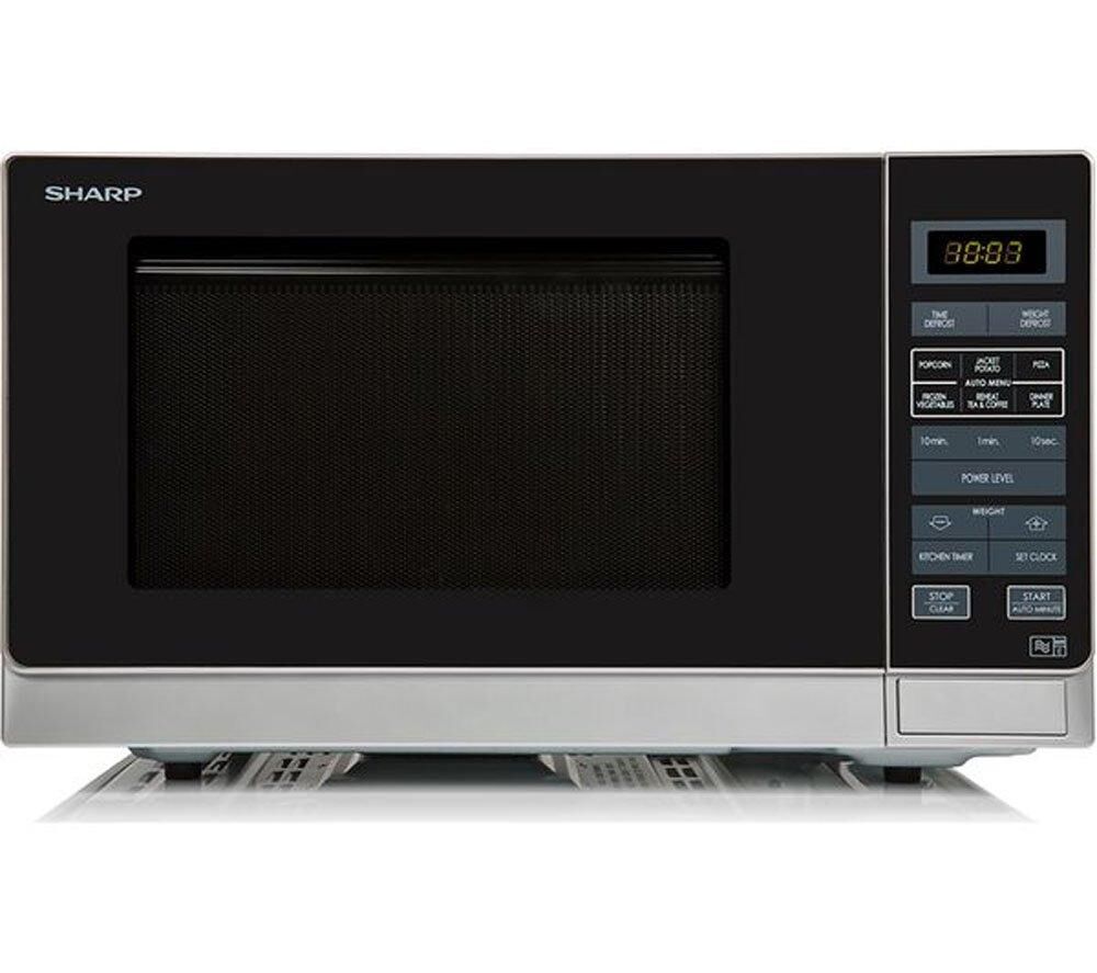 Sharp R372SLM 25 Litre Solo Microwave - Silver