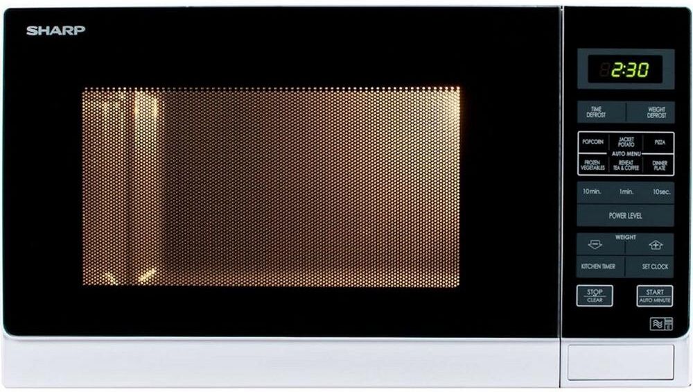 Sharp R372WM 25 Litre Solo Microwave - White