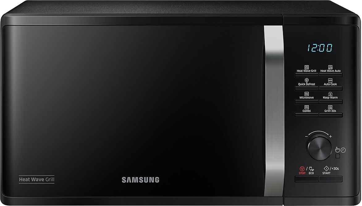 Samsung Black MW3500K Microwave Oven with Heat Wave Grill, 23L