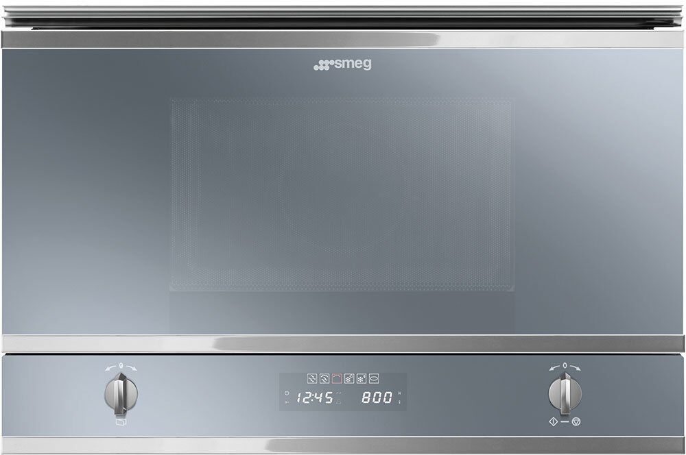 Smeg Cucina MP422S Built In Microwave with Grill - Silver