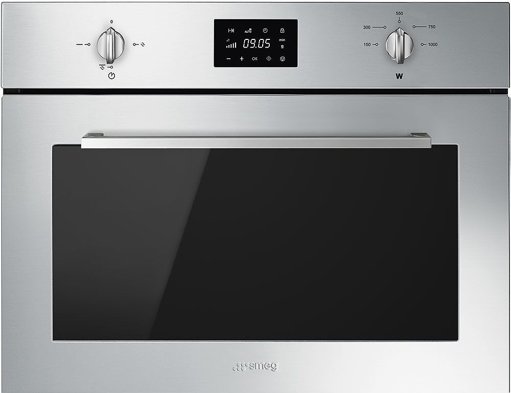 Smeg Cucina SF4400MX Built In Microwave with Grill - Stainless Steel