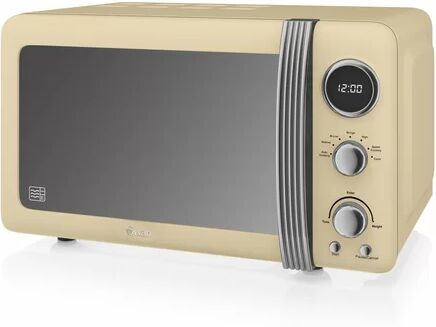 Swan Retro 20 L 800W Countertop Microwave Swan Colour: Cream  - Size: H45 x L140 x W80cm