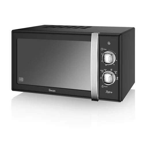 Swan Retro 20L 800W Countertop Microwave Swan Colour: Black Double - 2 Pillowcases