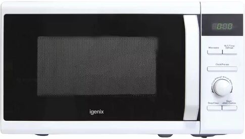 Igenix 20 L 800W Countertop Microwave Igenix Colour/Finish: White 75cm H X 130cm W X 50cm D