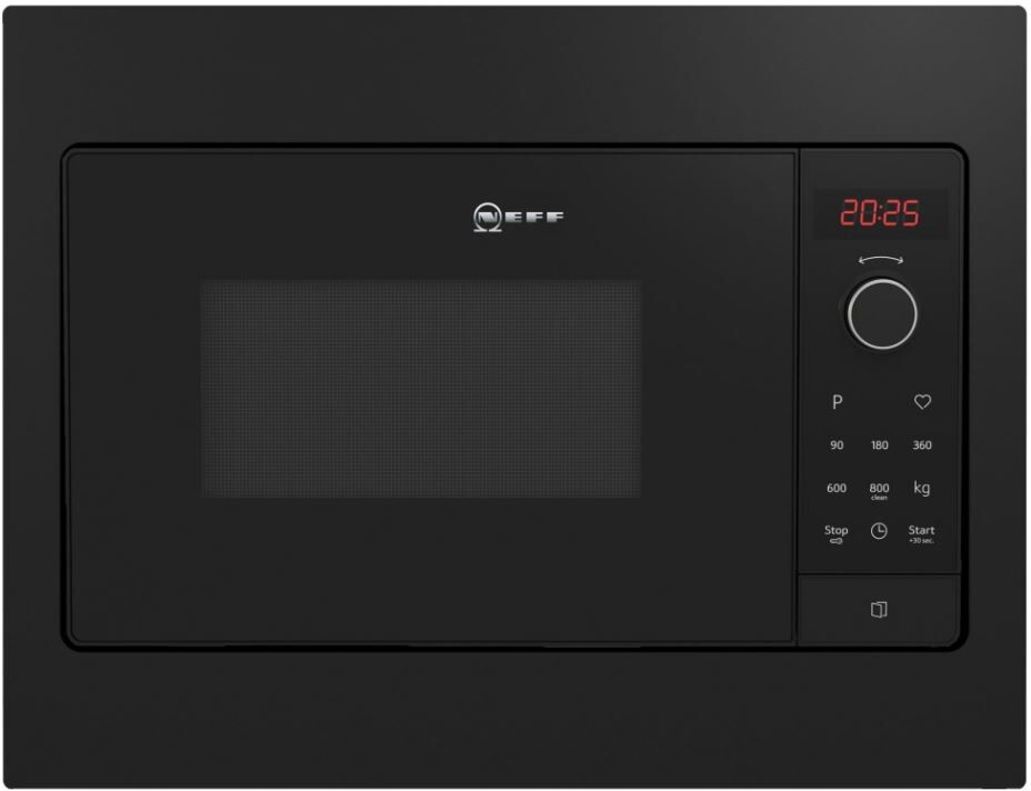 NEFF HLAWG25S3B Black Built-In Microwave - Black