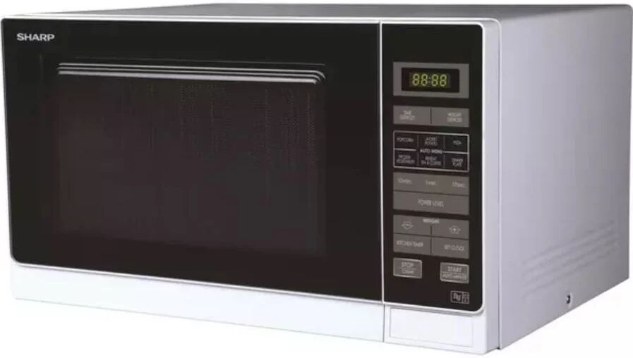 Sharp R372WM 25 Litre White 900W Freestanding Microwave - White