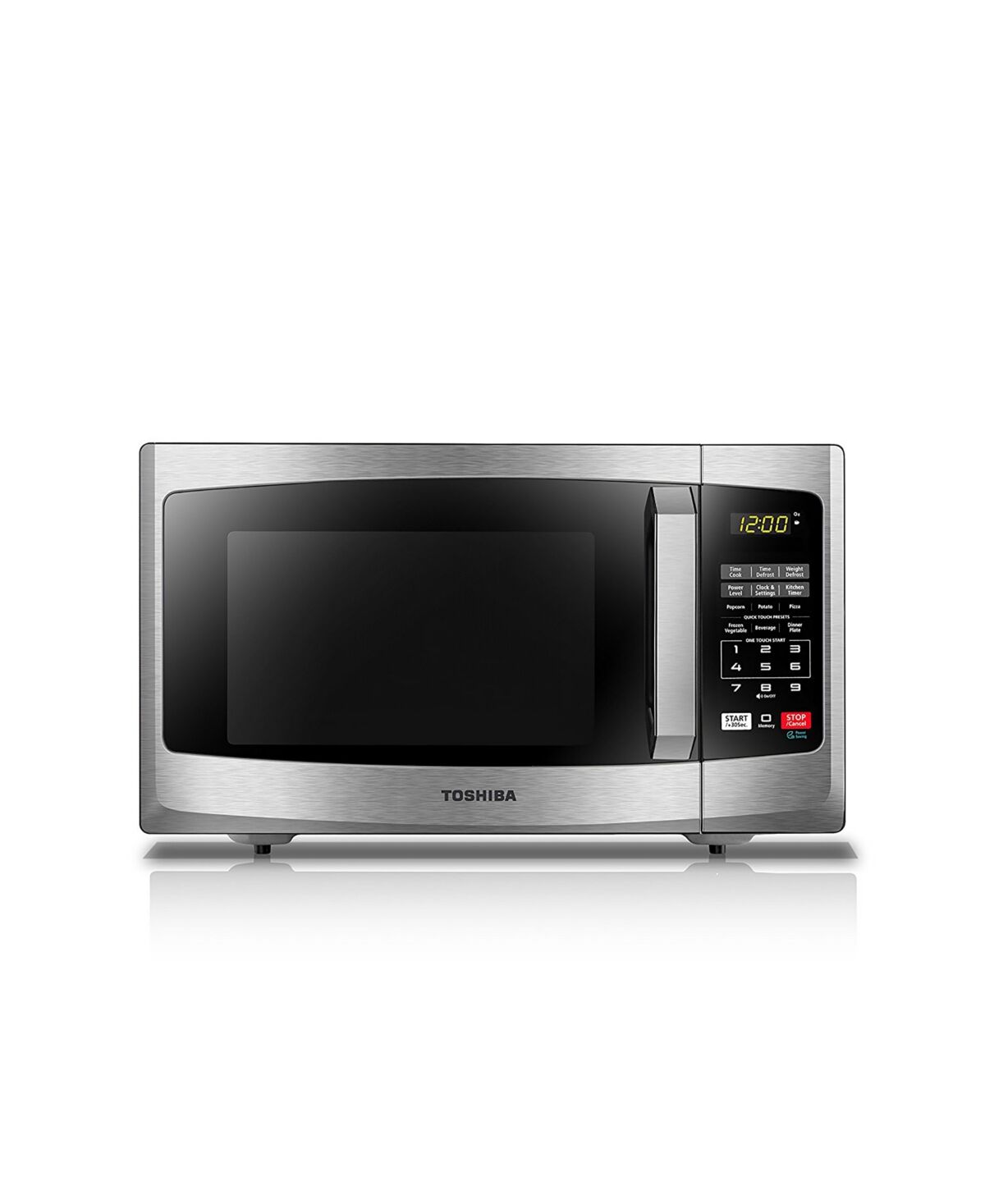 Toshiba 0.9 Cubic Feet Microwave - Stainless Steel