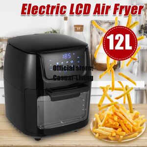 Crown Global 12l Air Fryer Oven Electric Touch Digital Airfryer Rotisserie Dry Großer Herd