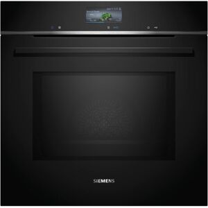 Siemens HM776GKB1 iQ700 Einbaubackofen mit Mirkrowelle, 60 cm breit, 800 W, 67 L, Pyrolytisch+Hydrolytisch, 5 Leistungsstufen, 19 Heizarten, HomeConnect, schwarz