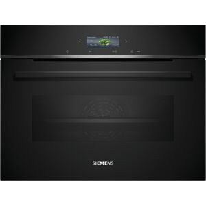 Siemens CB774G1B1 iQ700 A+ Einbaukompaktbackofen, 59,4 cm breit, 47 L, Kindersicherung, TFT Touchdisplay, Home Connect, schwarz