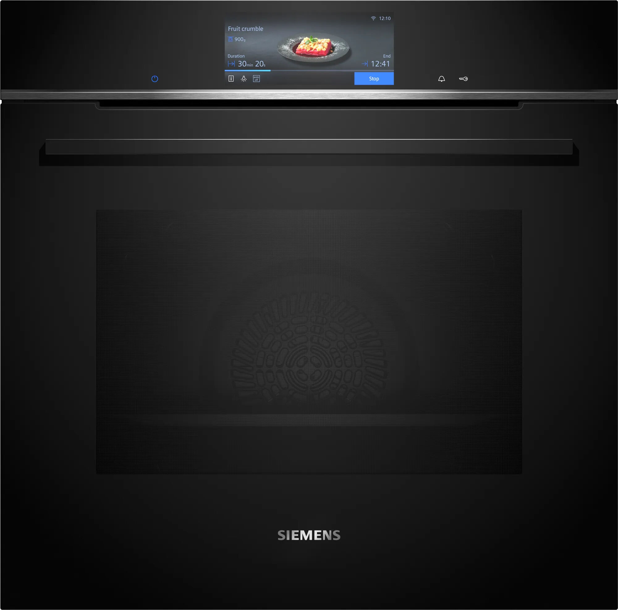 Siemens HB778G3B1 Einbau-Backofen iQ700, Integrierbarer Backofen 60 x 60cm, HomeConnect, cookControl Pro, TFT-Display, 4D-Heißluft, Schwarz