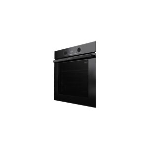 Gorenje Essential BPS6737E14BG - Ovn - med dampfunktion - til indbygning - niche - bredde: 56 cm - dybde: 55 cm - højde: 59 cm - med selv-rengøring - Klasse A+ - sort