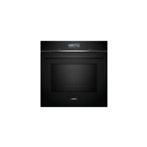 Siemens iQ700 HM776GKB1 - Kombinationsovn - til indbygning - Wi-Fi - niche - bredde: 56 cm - dybde: 55 cm - højde: 58.5 cm - med selv-rengøring - sort