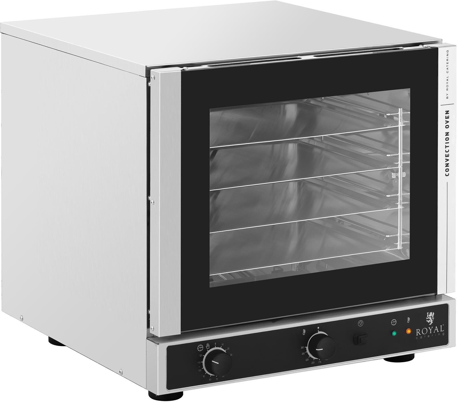 Royal Catering Varmluftsovn - 2.800 W - dampfunktion - inkl. 4 bageplader (429 x 345 mm)