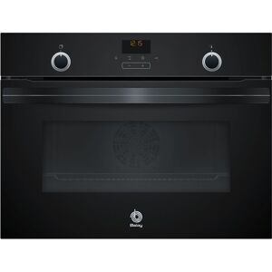 Balay 3cb5151n2 horno compacto con sistema hidrolítico 60x45cm clase a cristal negro