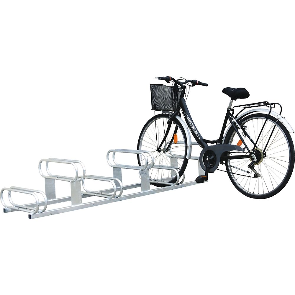 PROCITY Aparcamiento de bicicletas a distintas alturas, 6 plazas, galvanizado al horno