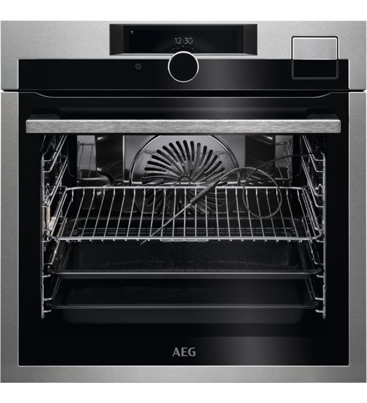 AEG bse999330m horno de vapor cookview con conectividad display capacitivo tft a color con mando master y cámara de visión remot