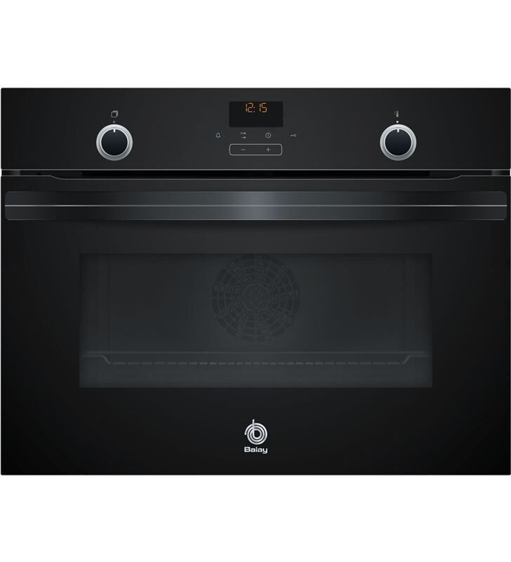 Balay 3cb5151n2 horno compacto con sistema hidrolítico 60x45cm clase a cristal negro