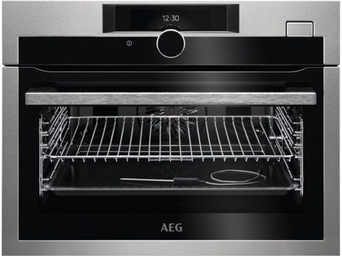 AEG Horno a Vapor AEG SteamBoost KSE882220M (43 L - 59.5 cm - Hidrolítico - Inox)