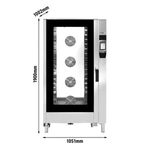 GGM GASTRO - Four combiné de boulangerie - Touch - 16x EN 60x40 - avec Système de lavage