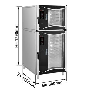 GGM GASTRO - 2x Four électrique à air chaud de boulangerie - Digital - 5x + 10x EN 60x40