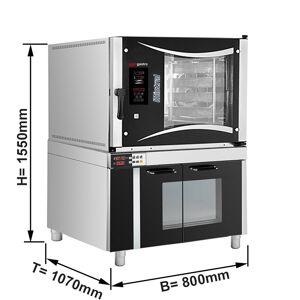 GGM GASTRO - Four électrique à air chaud de boulangerie - Digital - 5x EN 60x40 - incl. armoire de fermentation