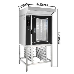 GGM GASTRO - Four combiné de boulangerie - Digital - 10x EN 60x40 - hotte & Support inclus