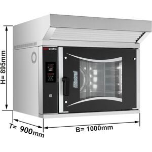 GGM GASTRO - Four combiné de boulangerie - Digital - 6x EN 60x40 - Hotte, Moteur & Condenseur inclus