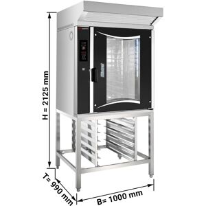 GGM GASTRO - Four de boulangerie à gaz à air chaud - Digital - 10x EN 60x40 - hotte, support inclus