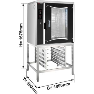 GGM GASTRO - Four de boulangerie à gaz à air chaud - Digital - 10x EN 60x40 - support inclus