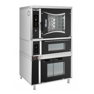 GGM GASTRO - Four de boulangerie à gaz à air chaud - Digital - 6x EN 60x40 - incl. fours à pizza & armoire de fermentation