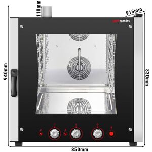 GGM GASTRO - Four combiné à gaz de boulangerie - Manuel - 6x GN 1/1 ou EN 60x40