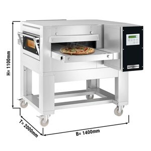 GGM Gastro - Four electrique a passage continu - 2000x1400mm - Digital - Largeur de bande : 650mm - support inclus