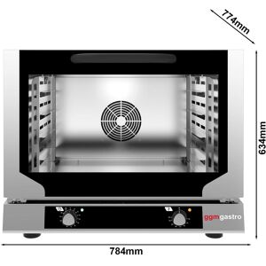 GGM Gastro - Four a air chaud KOMPAKT - Manuel - 4x EN 60x40 ou GN 1/1 Argent / Noir