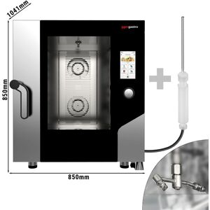 GGM Gastro - Four combine - Touch - 6x GN 1/1 ou EN 60x40 - avec systeme de lavage & sonde de temperature