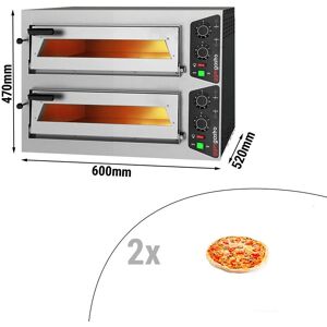 GGM Gastro - Four a pizza electrique - 1+1x 35cm - Manuel Argent