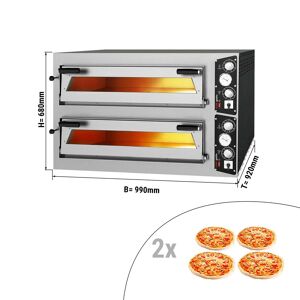 GGM Gastro - Four a pizza electrique - 4+4x 35cm - Manuel Argent