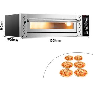 GGM Gastro - Four a pizza electrique - 6x 30cm (profond) - Manuel