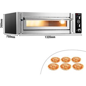 GGM Gastro - Four a pizza electrique - 6x 30cm (Large) - Manuel Argent