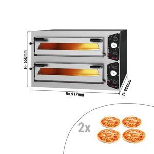 GGM Gastro - Four a pizza electrique - 4+4x 30cm - Manuel Argent