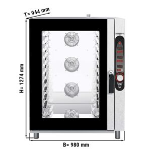 GGM GASTRO - Four combiné - Digital - 10x GN 2/1