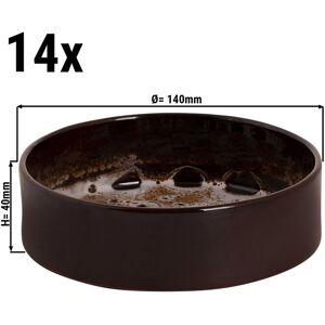 GGM GASTRO - (14 pièces) SABANA - Moule à four - 140x40mm - Marron / Blanc Marron / Blanc