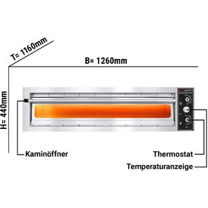 GGM GASTRO - Four à pizza électrique - entièrement réfractaire - 9x 30cm - Manuel