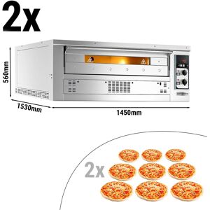 GGM GASTRO - (2 pièces) Four à pizza à gaz - 9+9x 35cm - Manuel