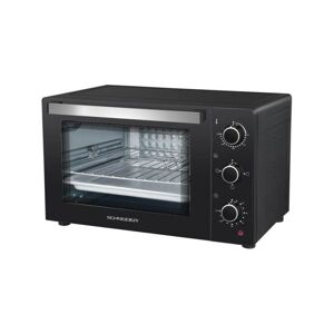 Schneider - Mini Four Electrique SCEO2321CNB - Four électrique 21L - Convection naturelle - 1200W - Arret automatique - Minuteur - Noir - Publicité