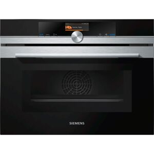 Siemens iQ700 CM676GBS1 - Four combiné - intégrable - niche - largeur : 56 cm - profondeur : 55 cm - hauteur : 45 cm - acier inoxydable - Publicité