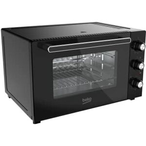 Beko BMF60B Four électrique, cuisson ventilée, 60 litres, 2000 W, 5 fonctions, minuterie 120 min, température jusqu'à 230° Noir, 62 x 38,5 x 52h cm - Publicité